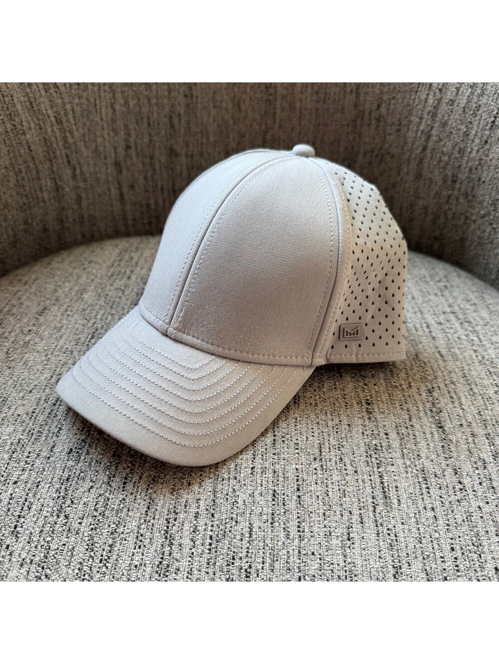 Melin A Game Hydro Snapback Hat Gray Performance Water Repellent 58 cm